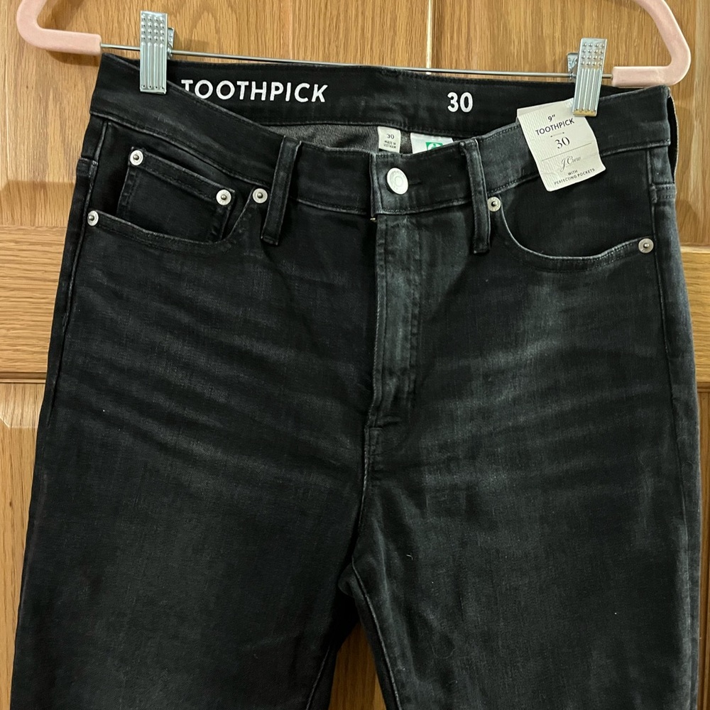Jcrew Toothpick black jeans